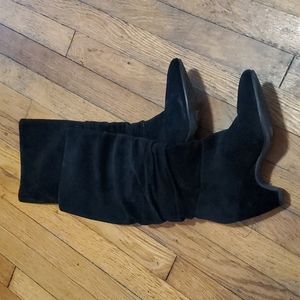 Eileen Fisher black suede boots size 8.5